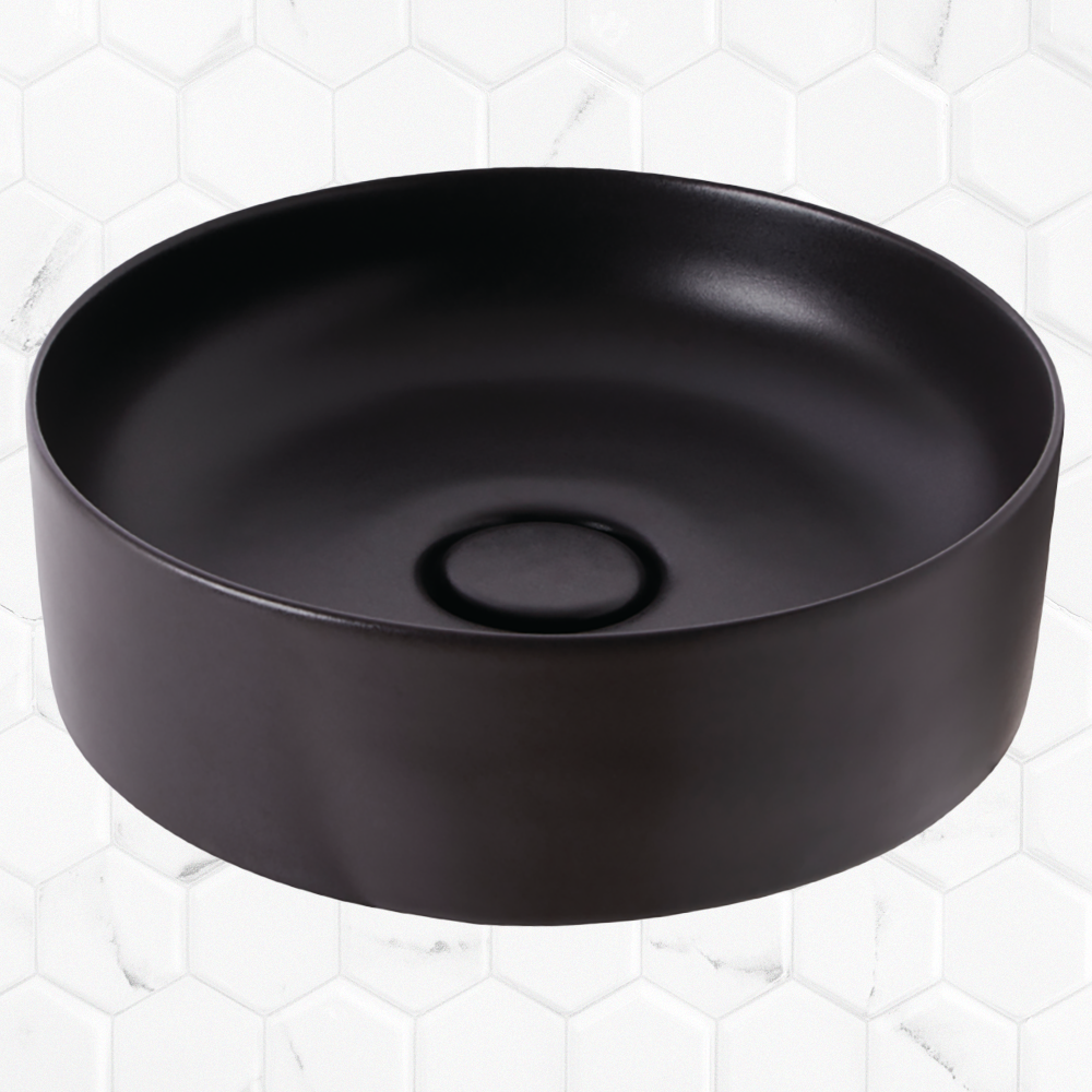 Venezia Graphite Round Countertop Vessel