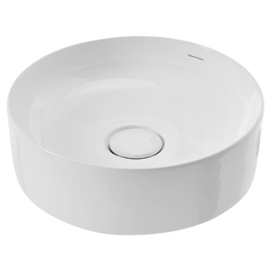 Venezia White Round Countertop Vessel - White