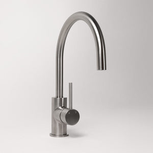 Ashanti 316 Stainless Steel Gooseneck Mixer - 316 Brushed Stainless Steel