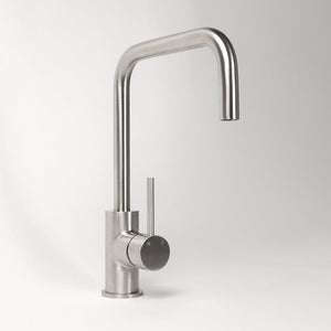 Charlotte 316 Stainless Steel Square Mixer - 316 Brushed Stainless Steel