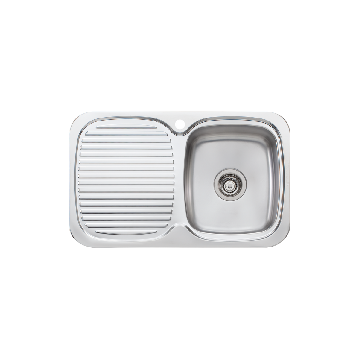 Lakeland Single Bowl Sink With Drainer Right Stainless Steel