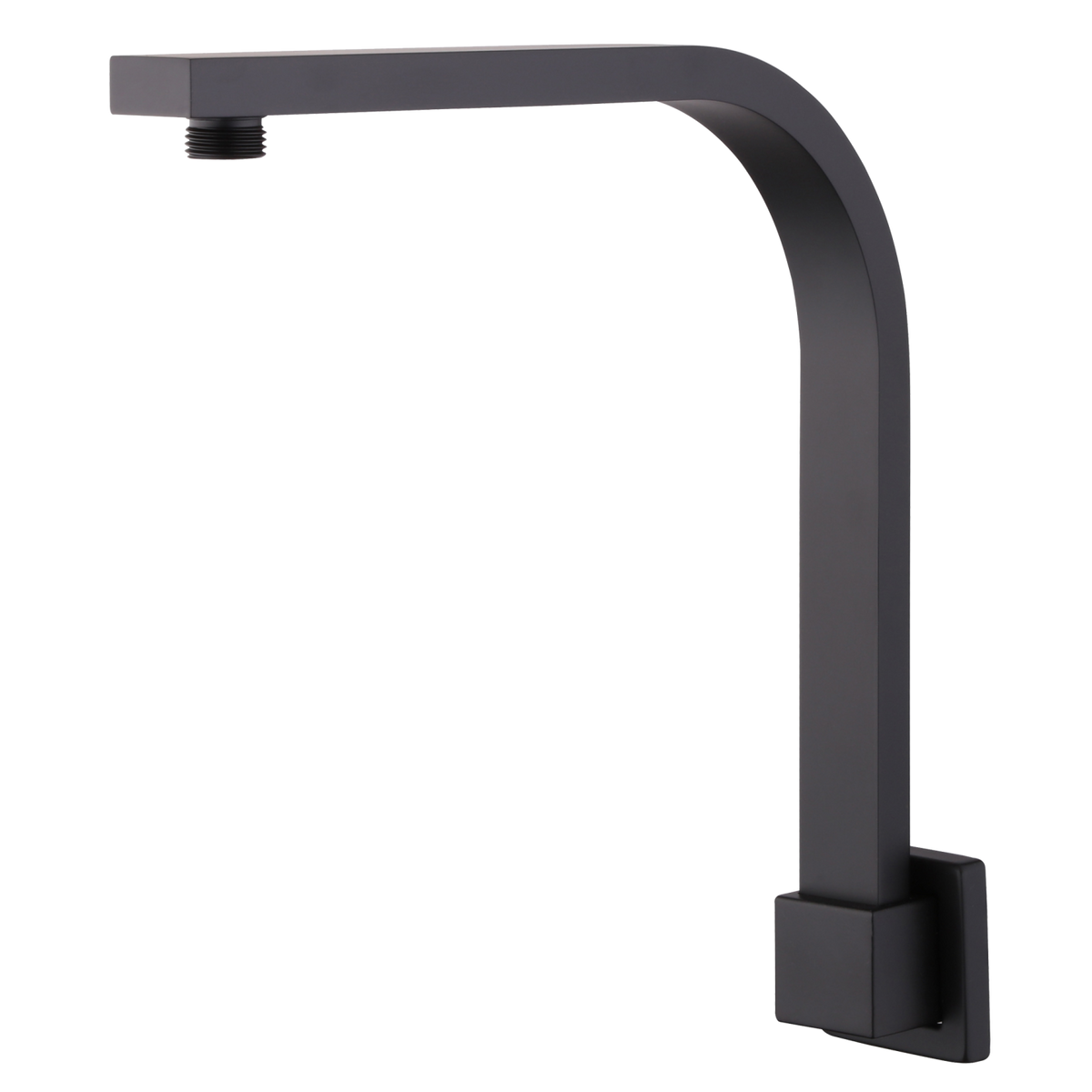 Monaco Raised Wall Mounted Shower Arm Matte Black