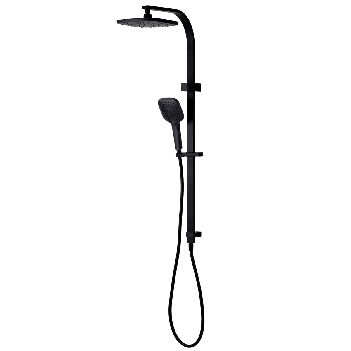 Monaco Dual Shower Set Matte Black