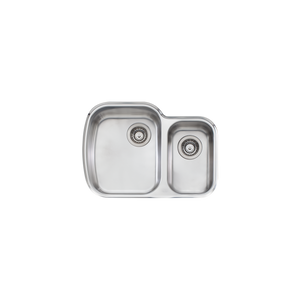 Monet 1 And 1/2 Bowl Undermount Sink Left Stainless Steel - Stainless Steel