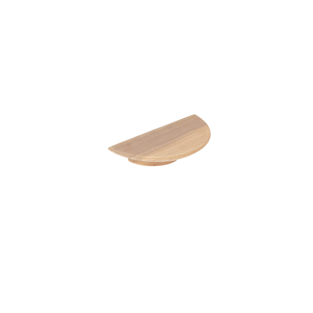 Momo Daintree Half Round Timber Handle 100mm Raw Walnut