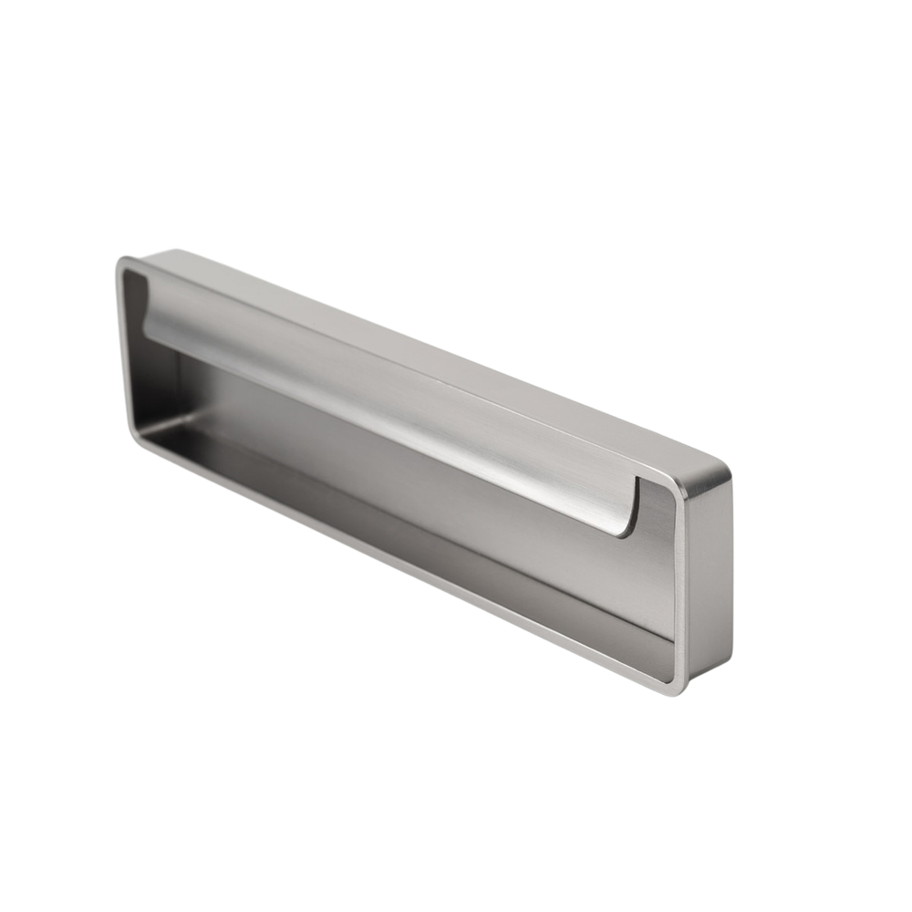 Momo Fold Flush Pull Handle 128mm Brushed Nickel
