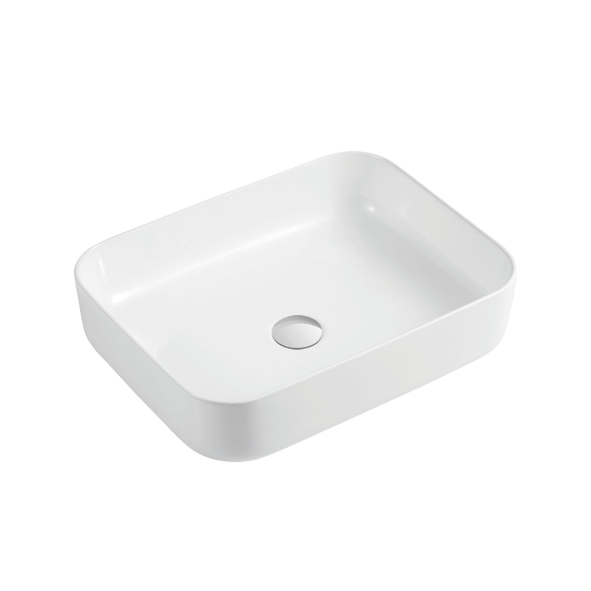 Naples Counter Top Rectangular Basin White