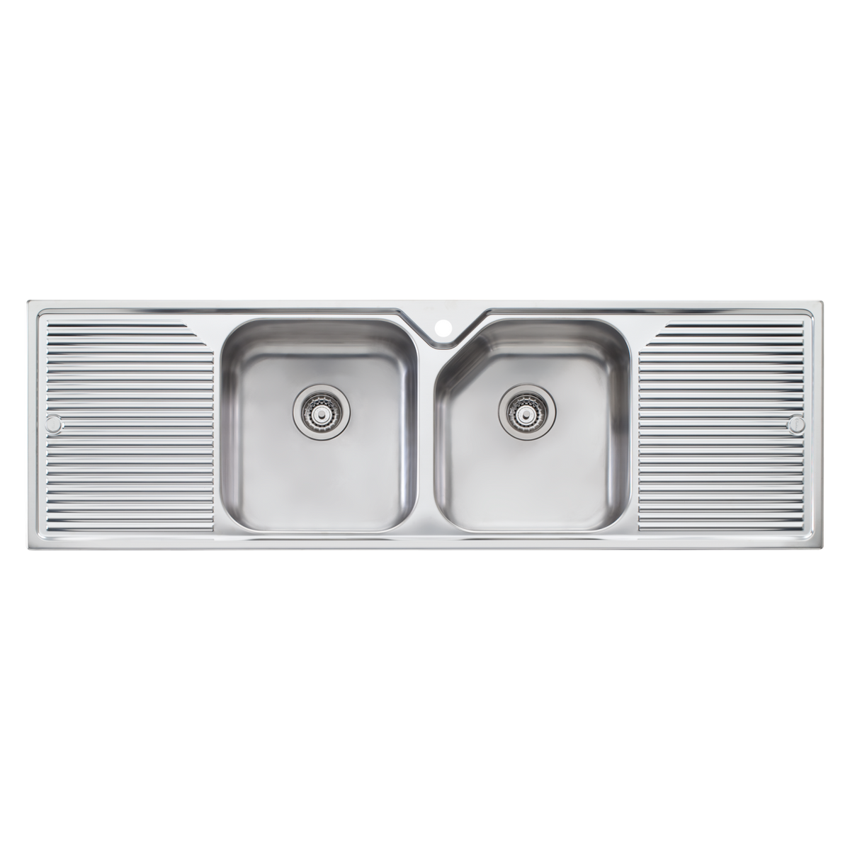Nu-Petite Double Bowl Topmount Sink With Double Drainer Stainless Steel