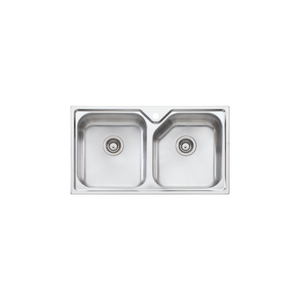 Nu-Petite Double Bowl Topmount Sink Stainless Steel - Stainless Steel