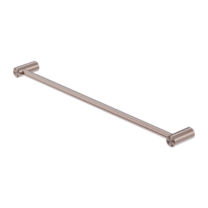 Zen Single Towel Rail 800mm Brushed Bronze - Brushed Bronze