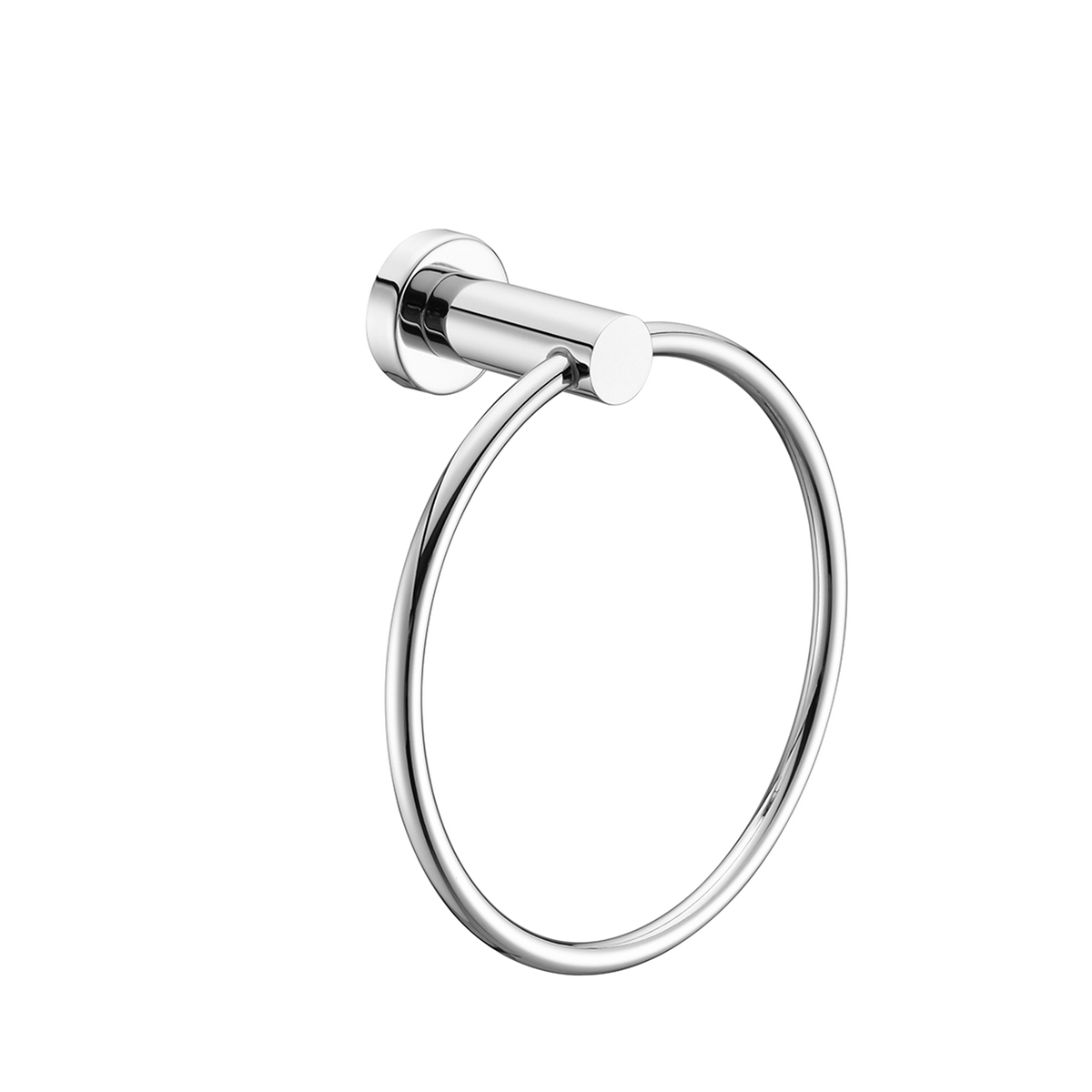 Mecca Hand Towel Ring Chrome