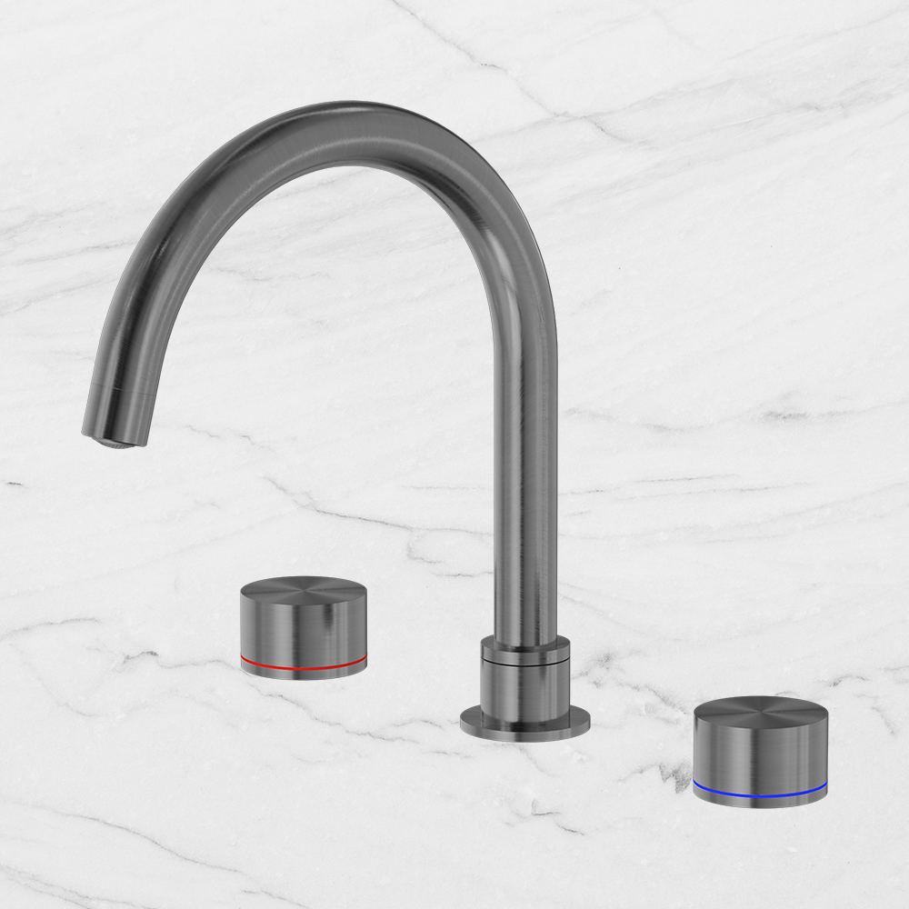 Kara Bath Set Brushed Gunmetal