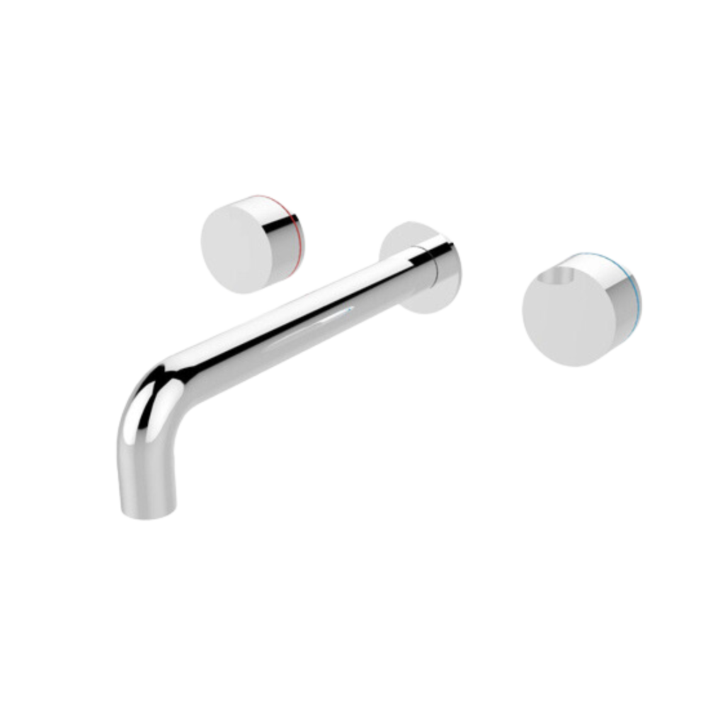 Kara Wall Basin Set 180mm Chrome