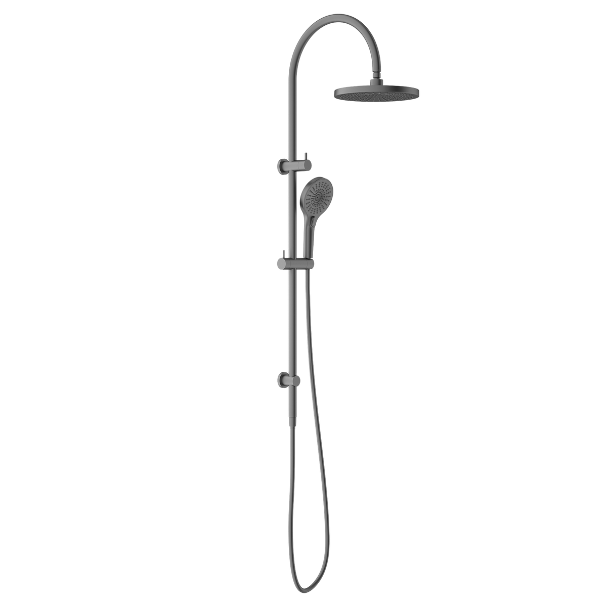 Mecca Twin Shower with Opal Shower Gunmetal
