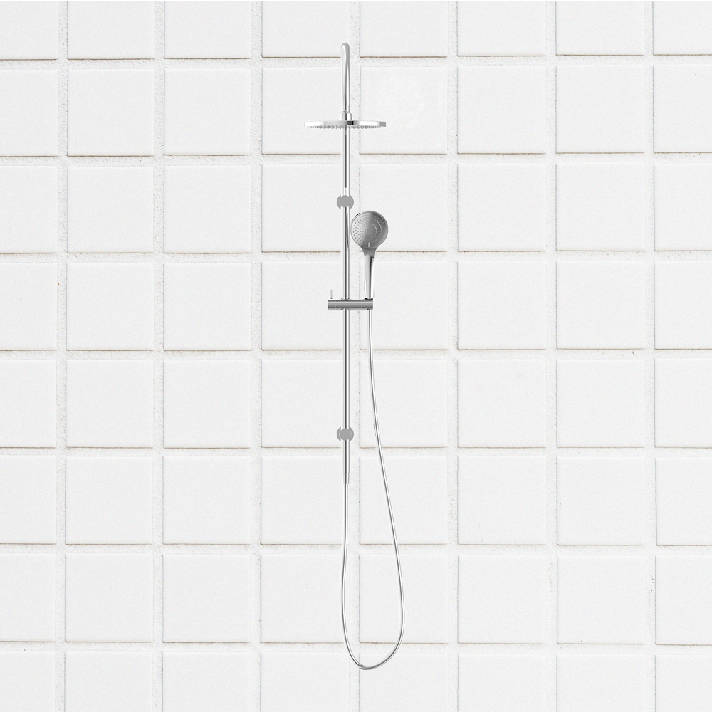 Mecca Twin Shower with Air Shower Chrome