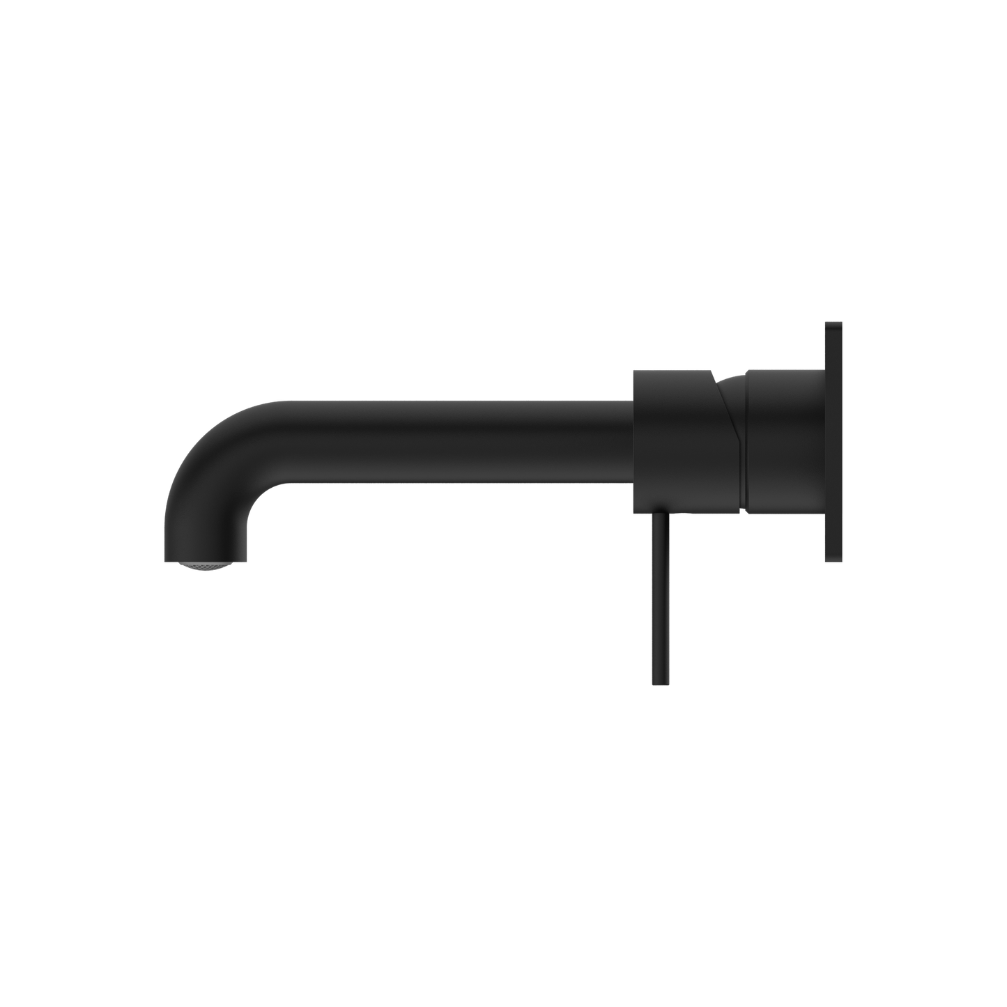 Mecca Wall Basin Mixer 185mm Spout Matte Black