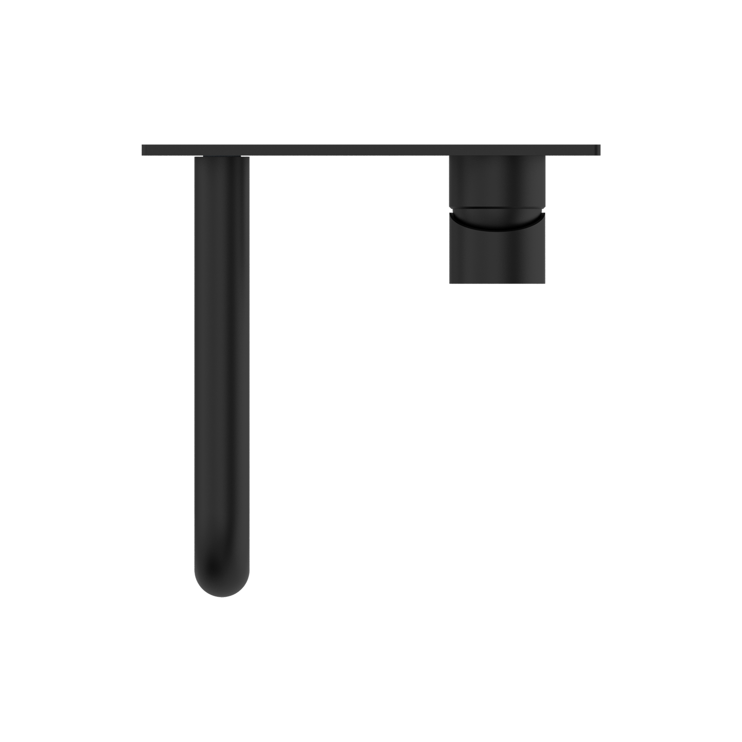 Mecca Wall Basin Mixer 185mm Spout Matte Black
