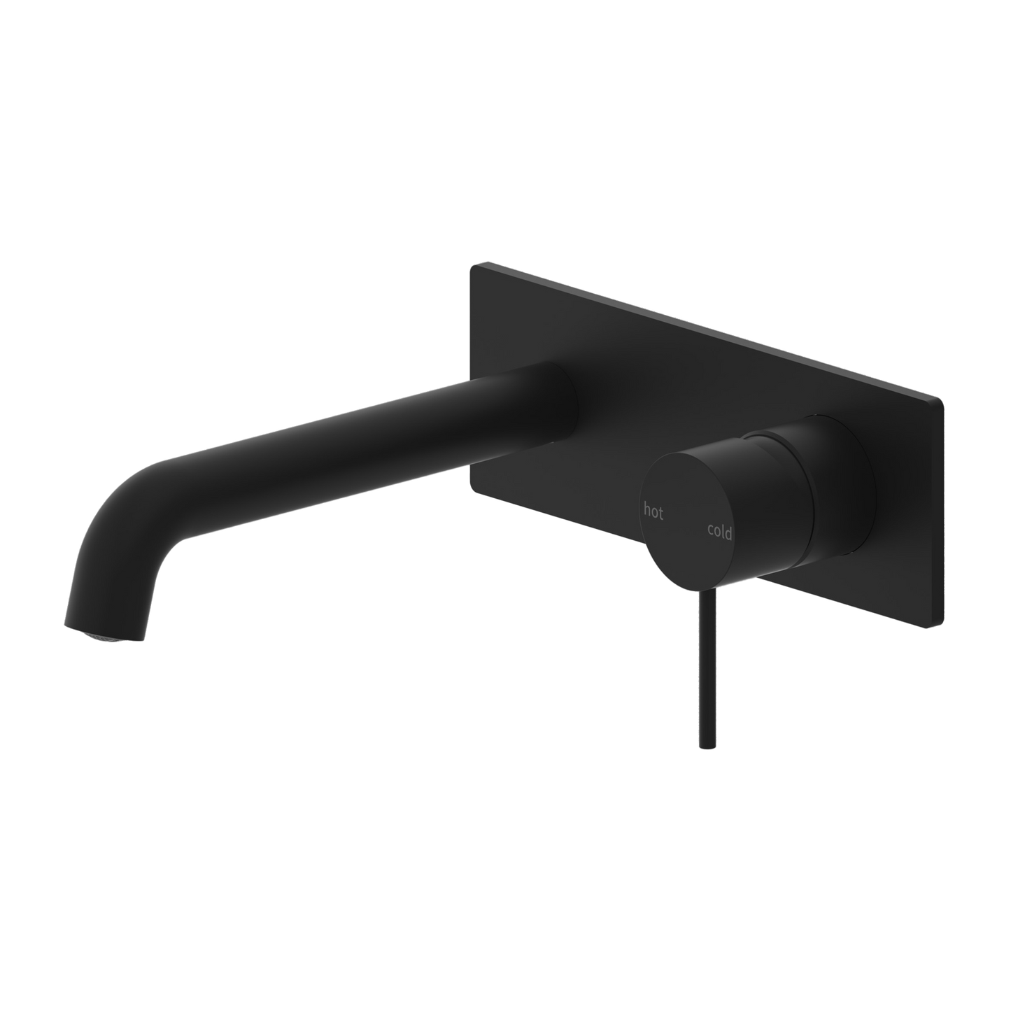 Mecca Wall Basin Mixer 185mm Spout Matte Black