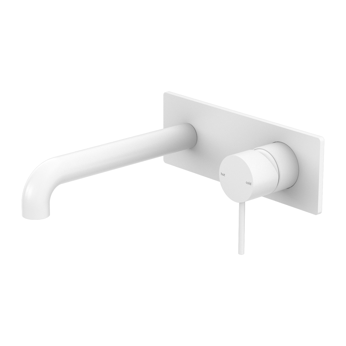Mecca Wall Basin/Bath Mixer 160mm Matte White
