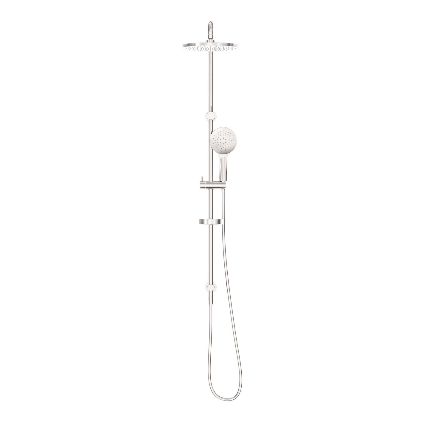 Project Twin Shower Set Brushed Nickel