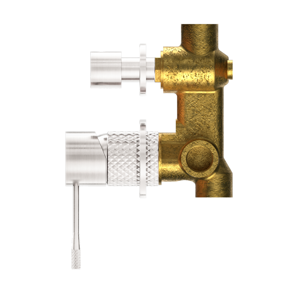 Opal Shower Mixer with Divertor Separate Plate Brushed Nickel