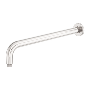 Zen Round Shower Arm 400mm Length Brushed Nickel - Brushed Nickel