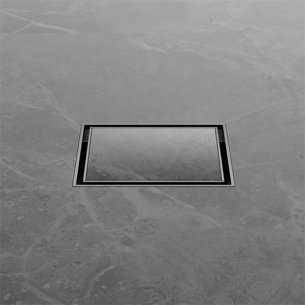 Tile Insert Floor Waste 50mm Outlet Gunmetal