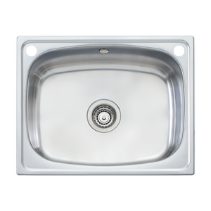 Laundry 45L Tub With Rinse Bypass And Overflow Stainless Steel - Stainless Steel