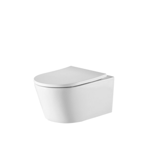 Oslo Wall Hung Toilet Suite White - White