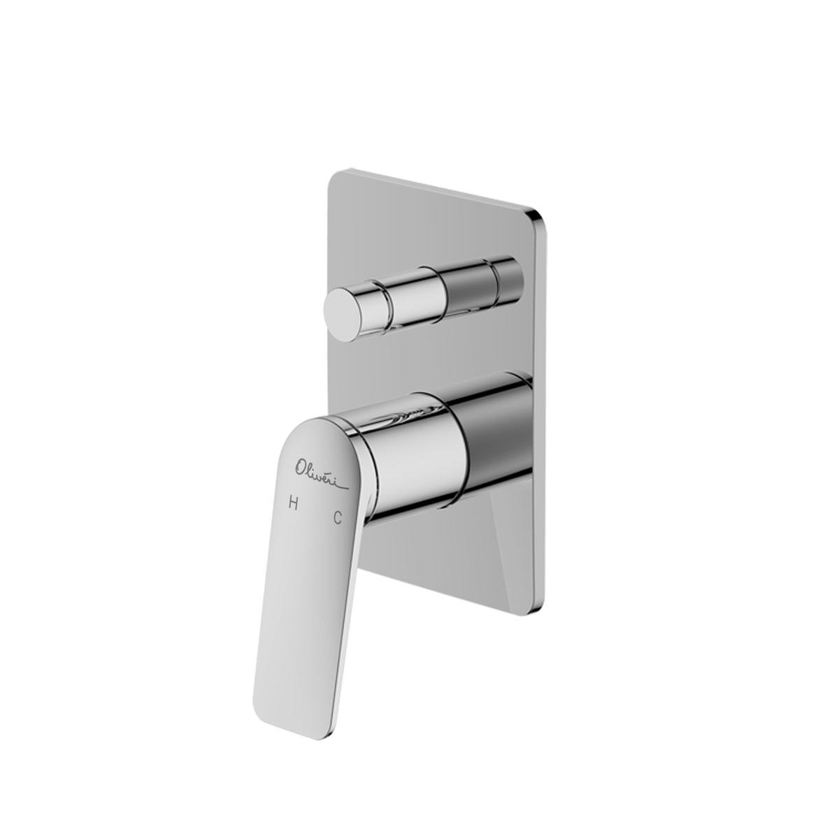 Paris Wall Mixer With Diverter Chrome