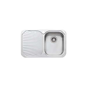 Petite Single Bowl Sink With Drainer Right Stainless Steel - Stainless Steel