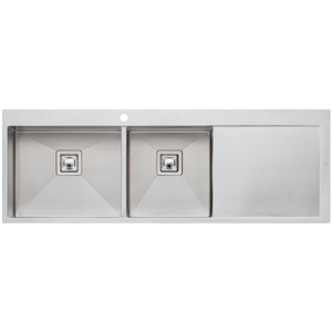 Professional Series 1 And 3/4 Bowl Topmount Sink With Drainer Left Stainless Steel - Stainless Steel