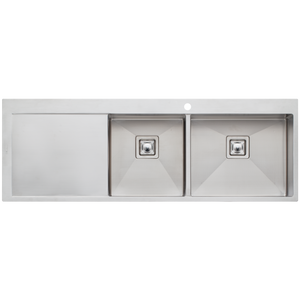 Professional Series 1 And 3/4 Bowl Topmount Sink With Drainer Right Stainless Steel - Stainless Steel