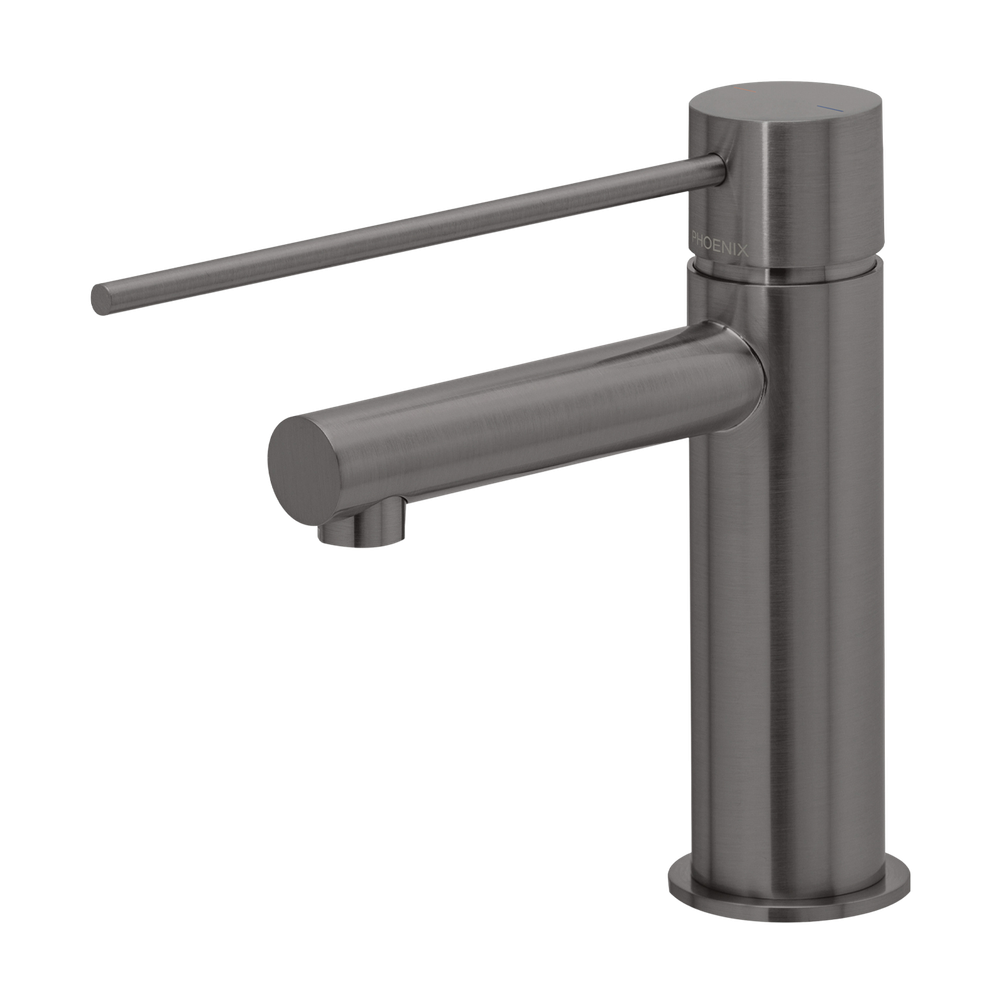 Vivid Slimline Basin Mixer with Extended Lever Brushed Carbon