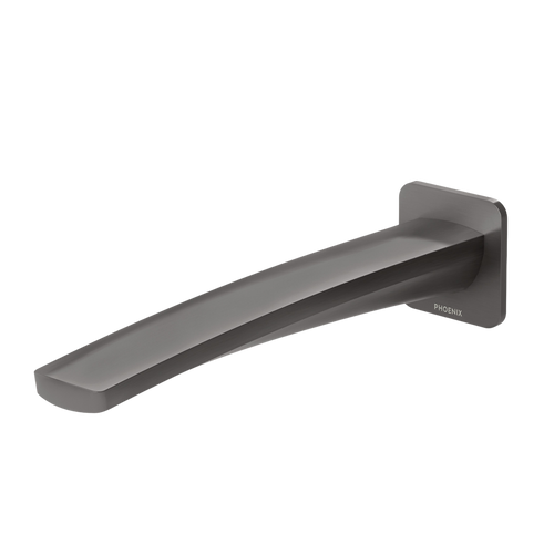 Mekko Wall Bath Outlet 200mm Lead Free Brushed Carbon