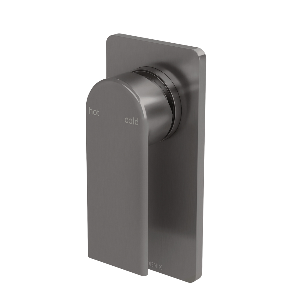 Teel SwitchMix Shower / Wall Mixer Fit-Off Kit Brushed Carbon