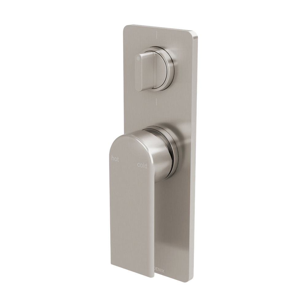 Teel SwitchMix Shower / Bath Diverter Mixer Fit-Off Kit Brushed Nickel