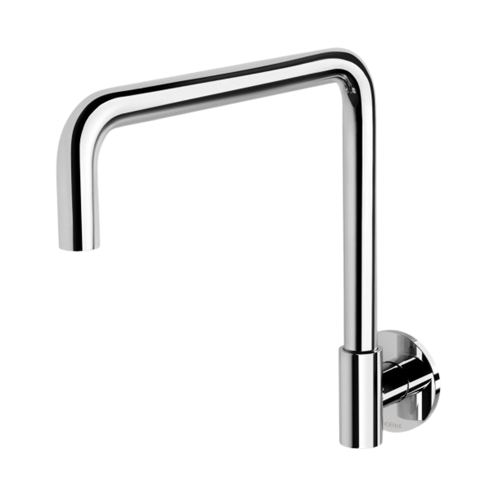 Vivid Slimline Plus Wall Sink Outlet 240mm Squareline Chrome