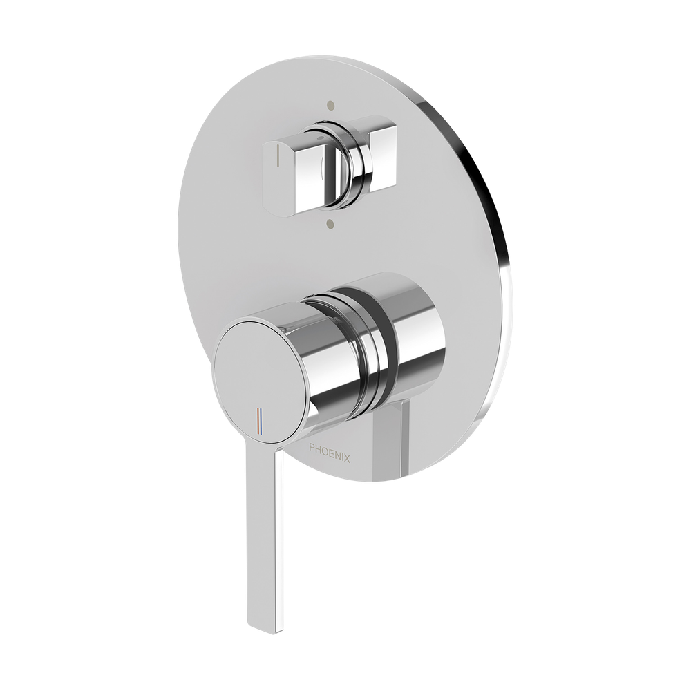 Lexi MKII SwitchMix Shower / Bath Diverter Mixer Fit-Off Kit Chrome