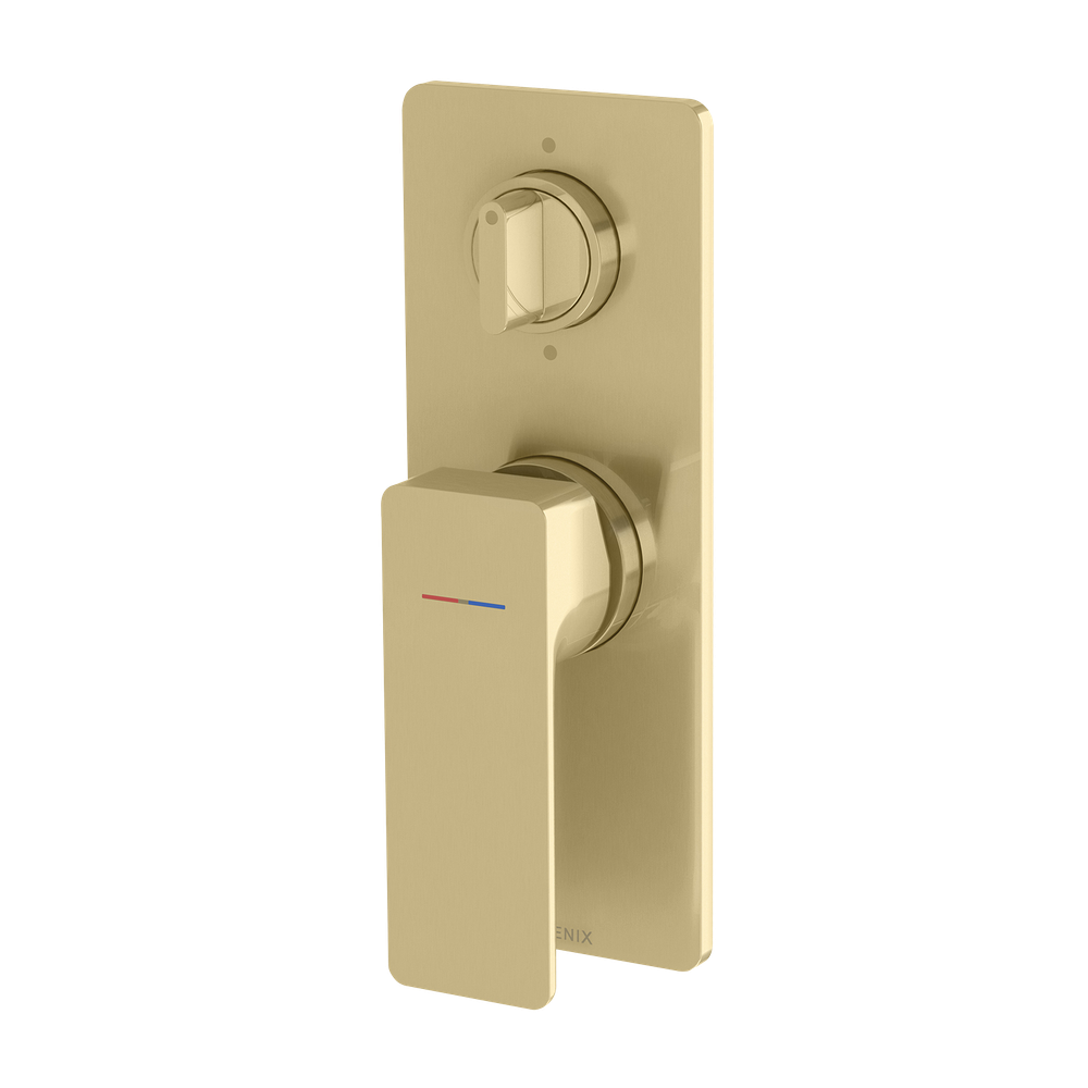 Gloss MKII SwitchMix Shower / Bath Diverter Mixer Fit-Off Kit Brushed Gold