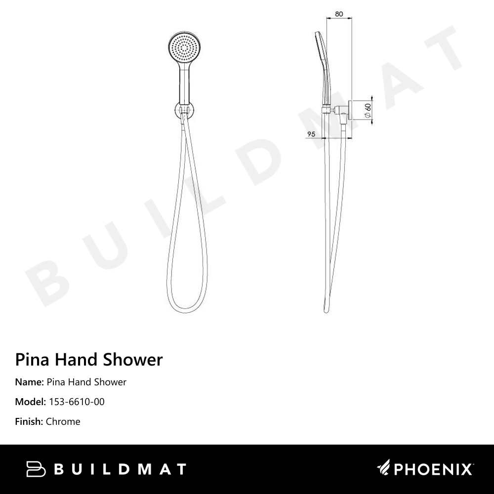 Pina Hand Shower Chrome