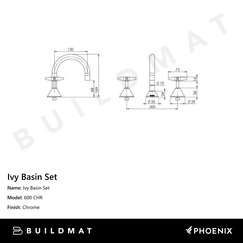 Ivy Basin Set Chrome