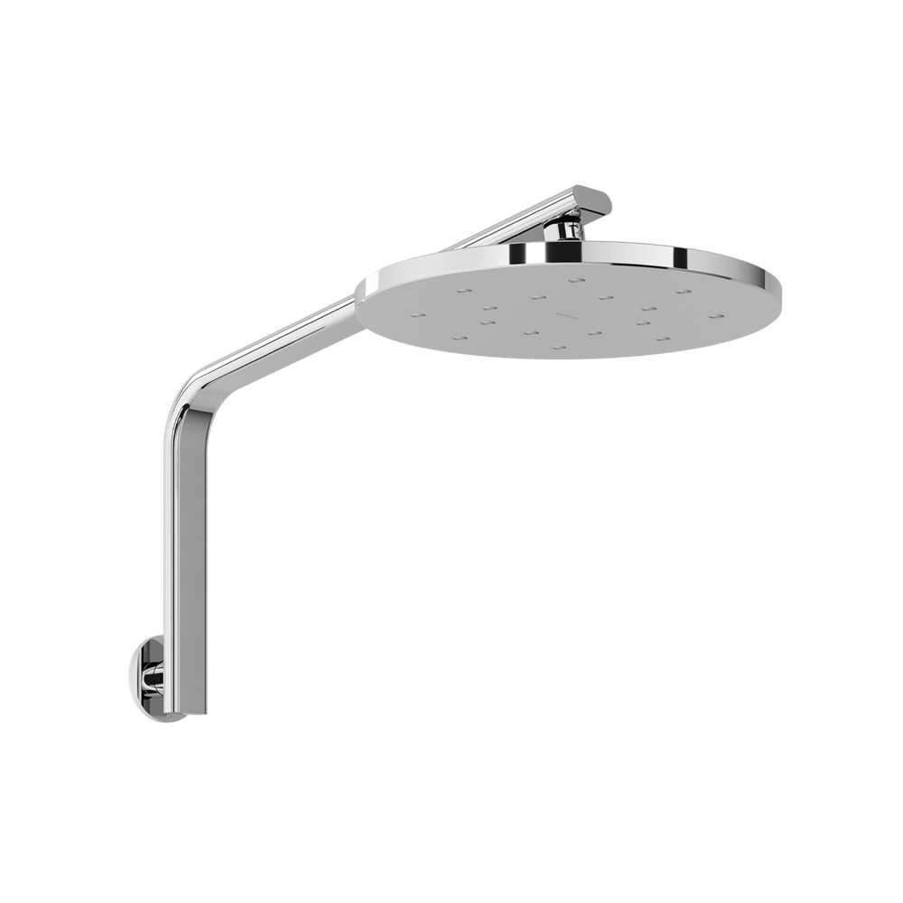 Oxley High-Rise Shower Arm & Rose Chrome