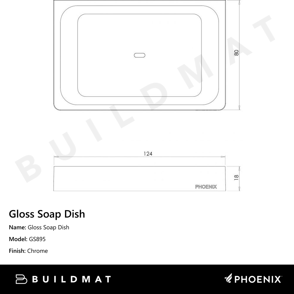 Gloss Soap Dish Chrome