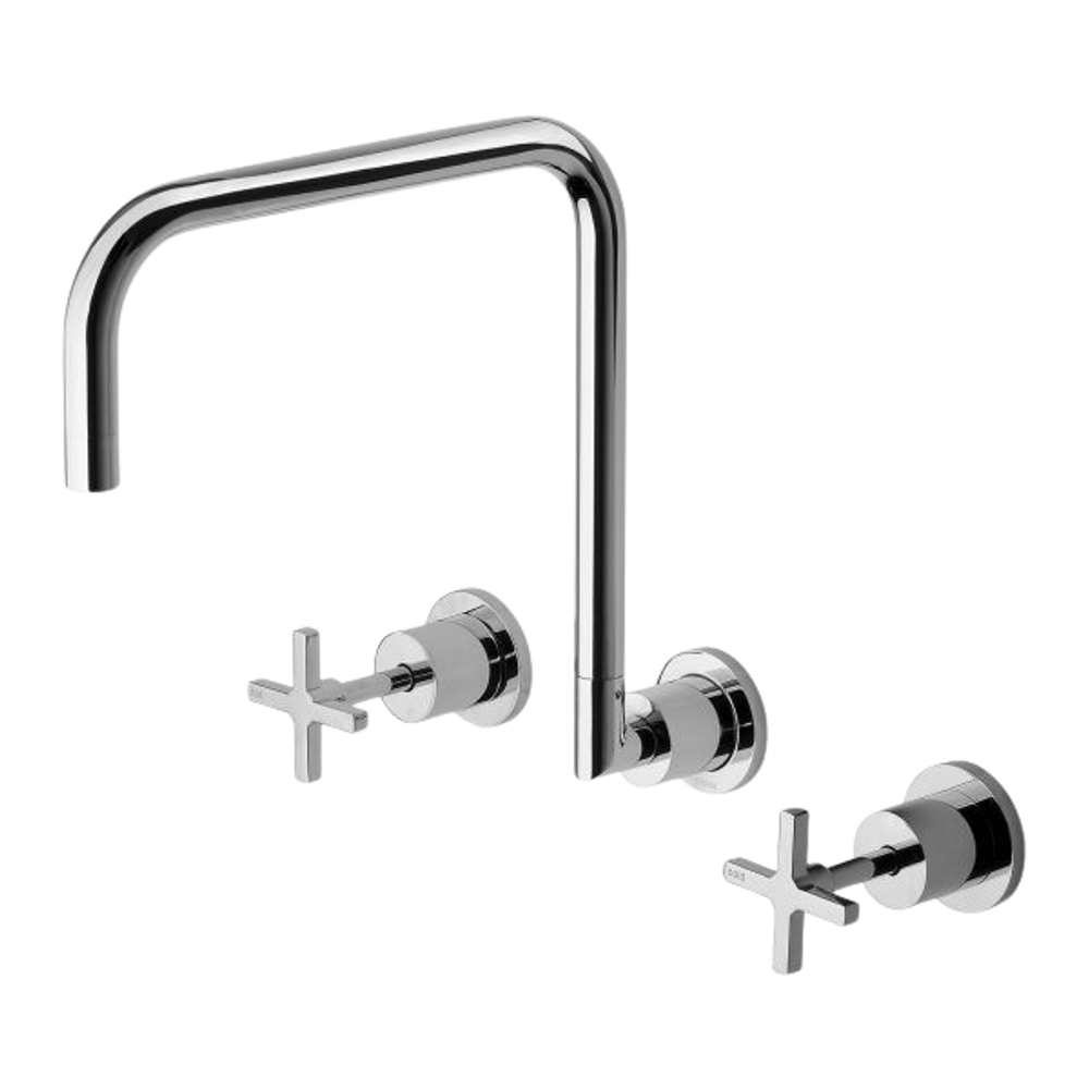 Radii Wall Sink Set 300mm Chrome