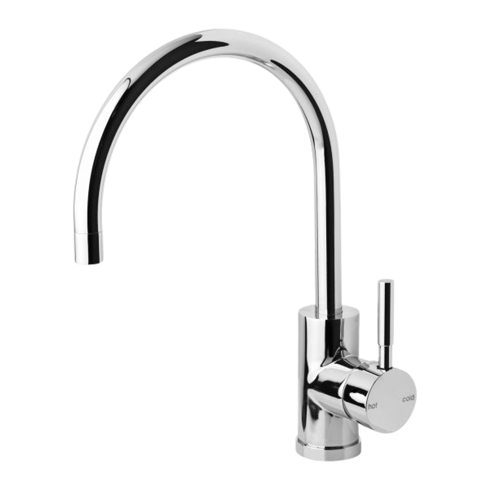 Vivid Sink Mixer 220mm Gooseneck Chrome