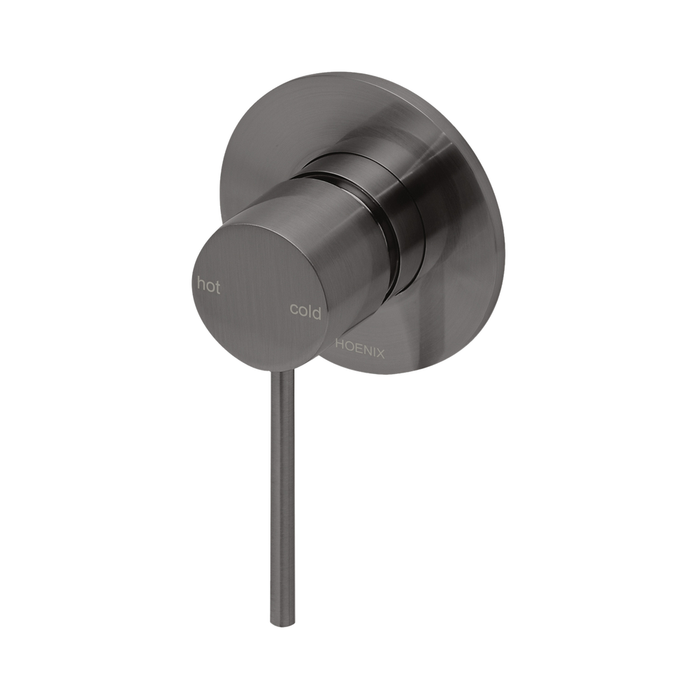 Vivid Slimline SwitchMix Shower / Wall Mixer Fit-Off Kit Brushed Carbon