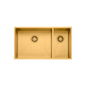 Spectra 1 And 1/2 Bowl Sink Brushed Gold - Brushed Gold