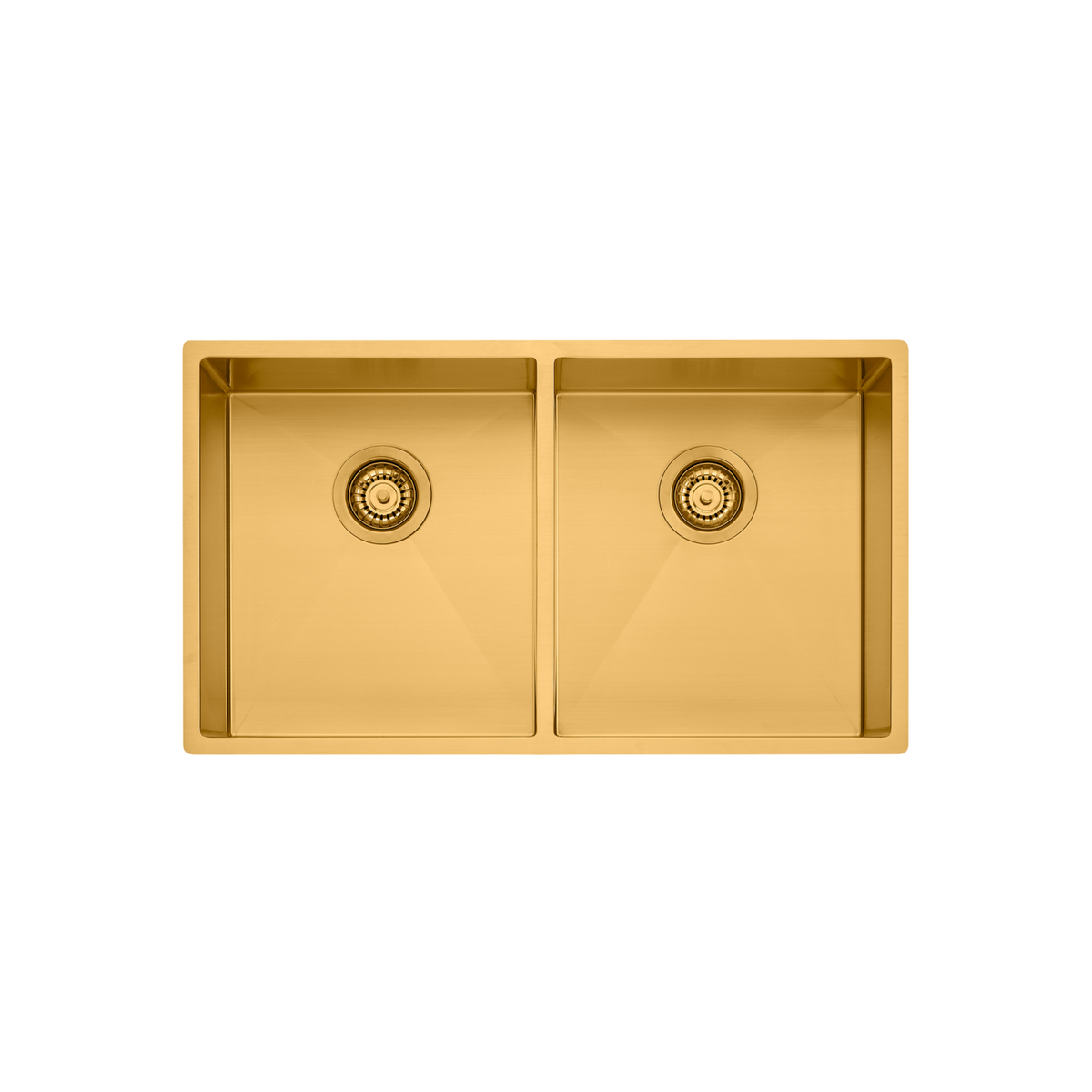 Spectra Double Bowl Sink Brushed Gold