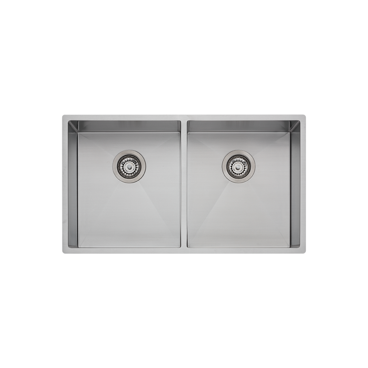 Spectra Double Bowl Sink Natural Steel